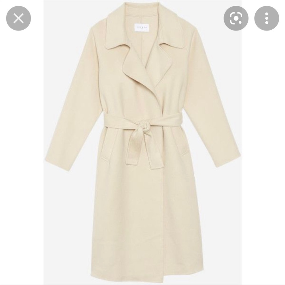 Sandro Carmen Belted Coat